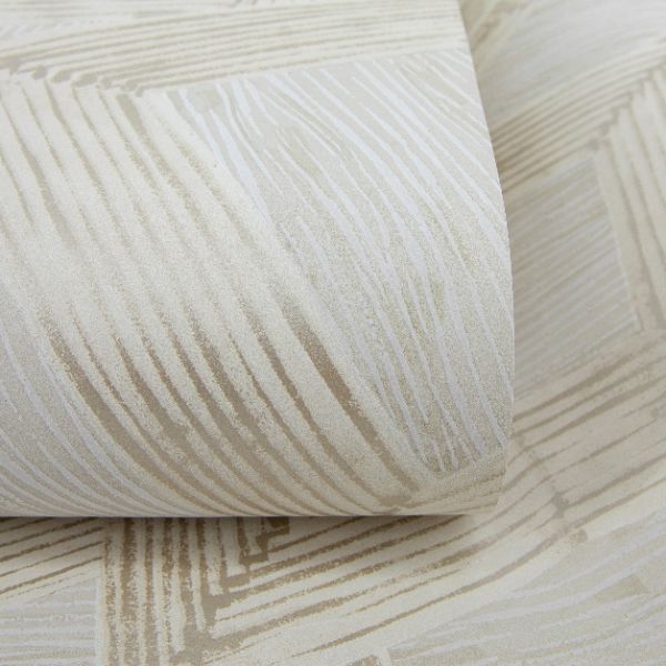 65793 Line and Leaf Crisscross Ivory