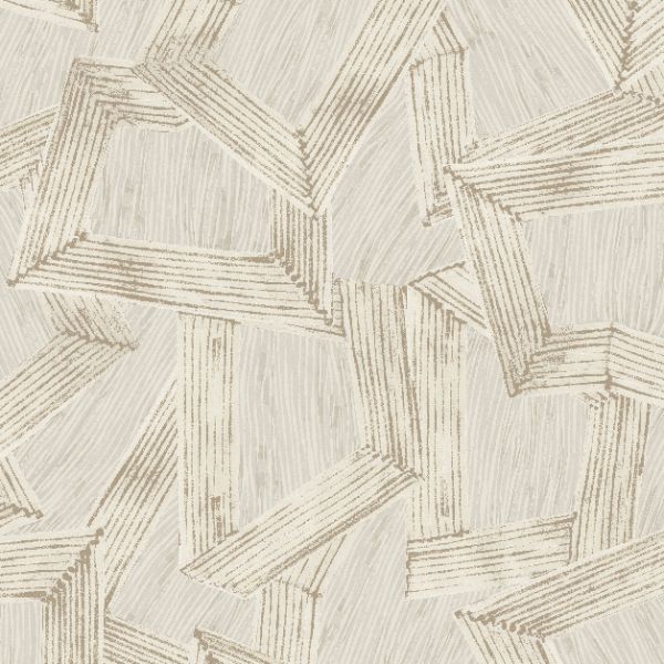 65793 Line and Leaf Crisscross Ivory
