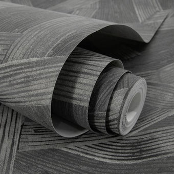 65794 Line and Leaf Crisscross Anthracite