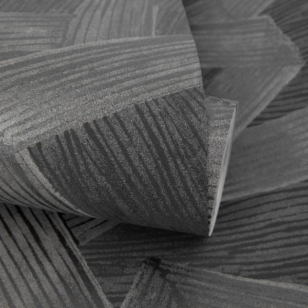 65794 Line and Leaf Crisscross Anthracite