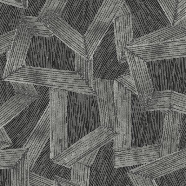 65794 Line and Leaf Crisscross Anthracite