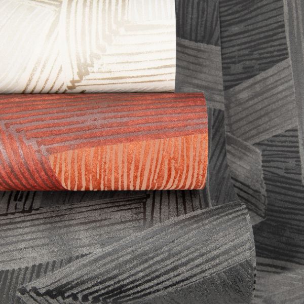 65794 Line and Leaf Crisscross Anthracite