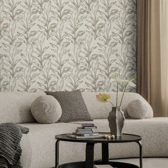 65796 Line and Leaf Fern Greige