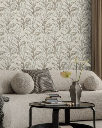 65796 Line and Leaf Fern Greige
