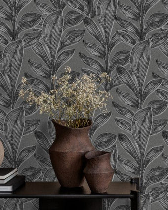 65797 Line and Leaf Fern Anthracite
