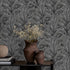 65797 Line and Leaf Fern Anthracite