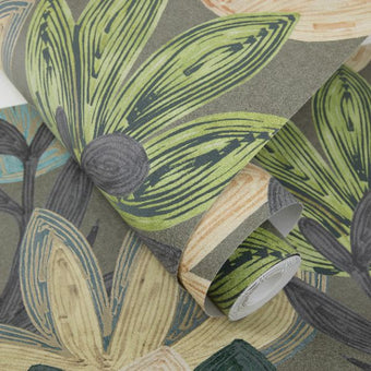 65800 Line and Leaf Flora Teal