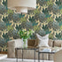 65800 Line and Leaf Flora Teal