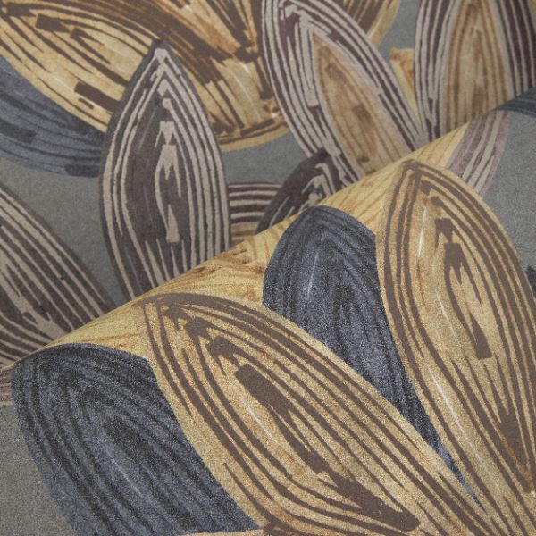 65801 Line and Leaf Flora Mocca