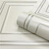 Wood Panel Wallpaper White & Silver 7388