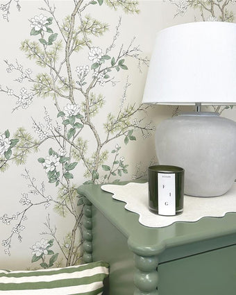 Moda Bridget Floral wallpaper 750 Cream/Sage