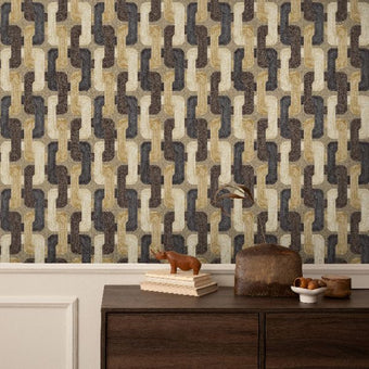 81440 Line and Leaf Loop Gold