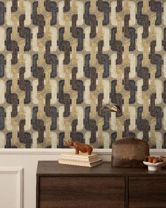 81440 Line and Leaf Loop Gold