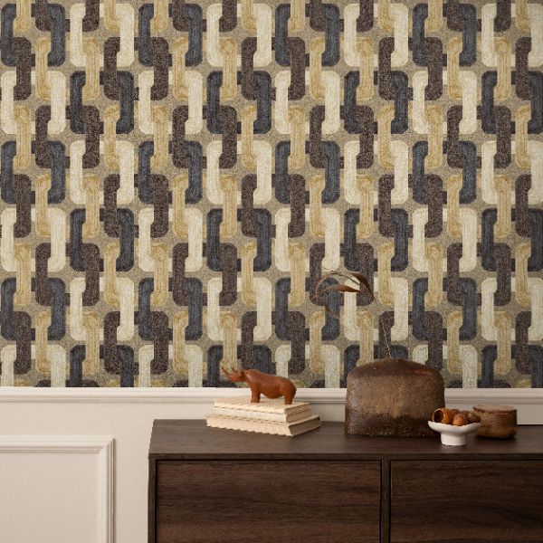81440 Line and Leaf Loop Gold