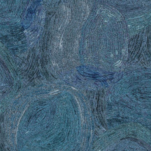 81441 Line and Leaf Pebble Deep Ocean