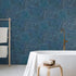 81441 Line and Leaf Pebble Deep Ocean