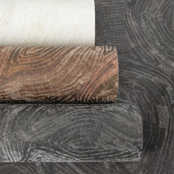 81443 Line and Leaf Pebble Anthracite