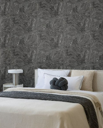 81443 Line and Leaf Pebble Anthracite