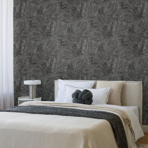 81443 Line and Leaf Pebble Anthracite