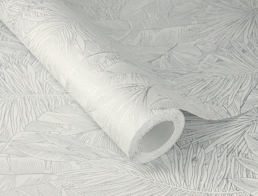 817423 Follow Us Around Palm Leaves Silver