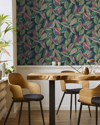 91590 The Lost Gardens Nicolai Leaf Navy