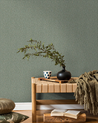 91603 The Lost Garden  Biderbost Weave Teal