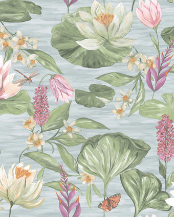 91640 The Lost Garden Water Lily Blue