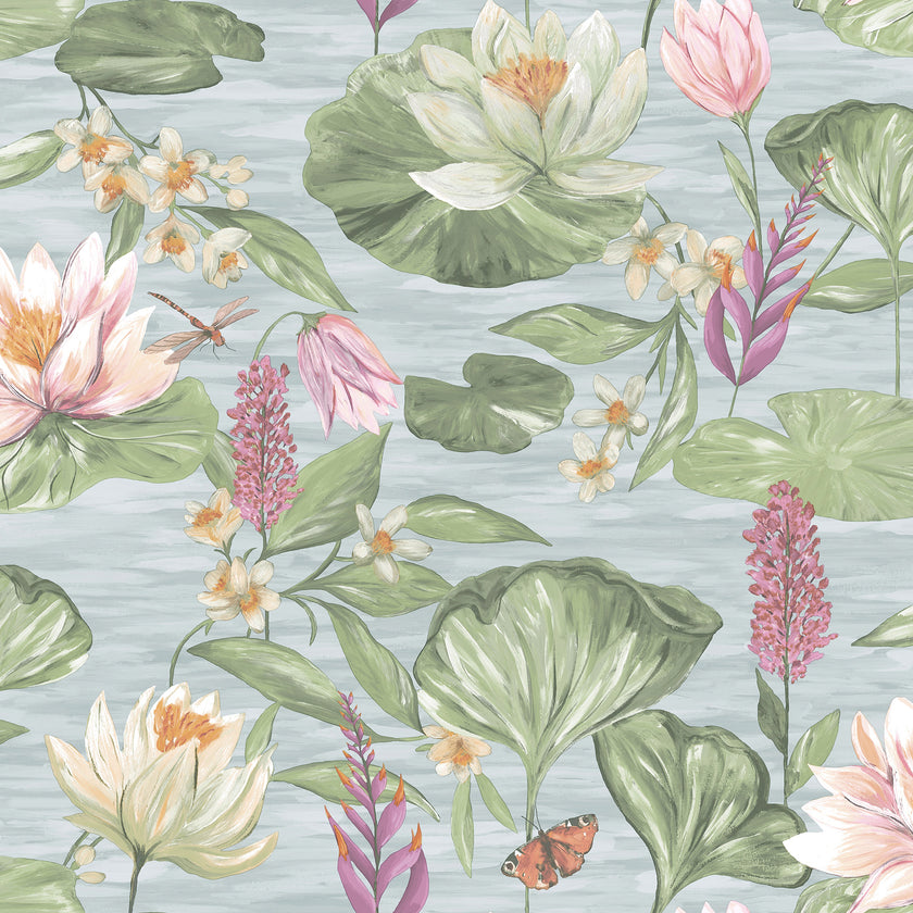 91640 The Lost Garden Water Lily Blue