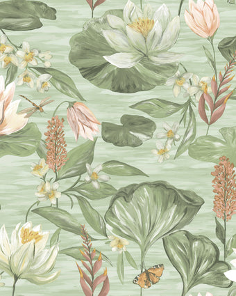 91641 The Lost Garden Water Lily Green