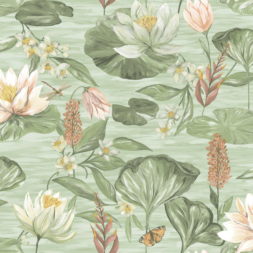 91641 The Lost Garden Water Lily Green