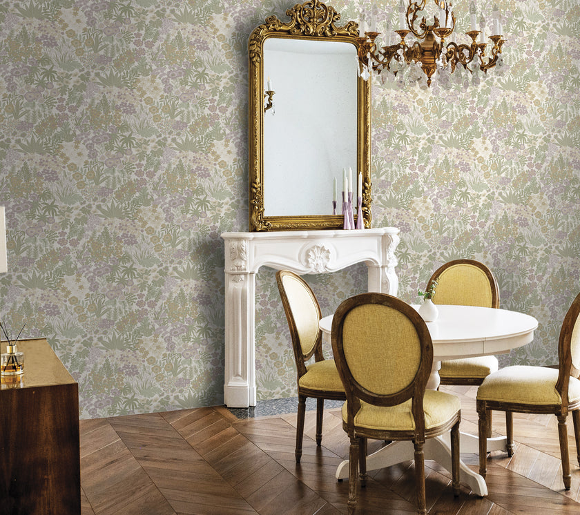 91923 Tales of the Manor Lysandra Cream Heather – Sasi Wallpaper