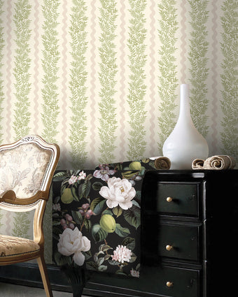 91980 Tales of the Manor Pipkin Stripe Cream Blush