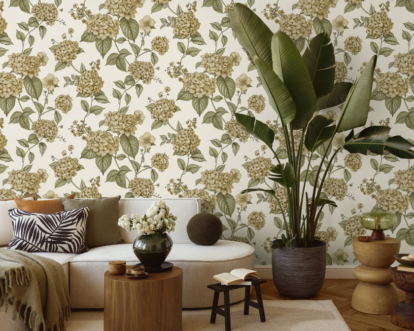 92122 Wanderlust Hortensia Ochre Green