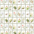 Botanical Dreams by South African Artist Gillian Condy - white background - [Custom printed at R598/m²]