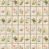 Botanical Dreams by South African Artist Gillian Condy - vintage background - [Custom printed at R598/m²]