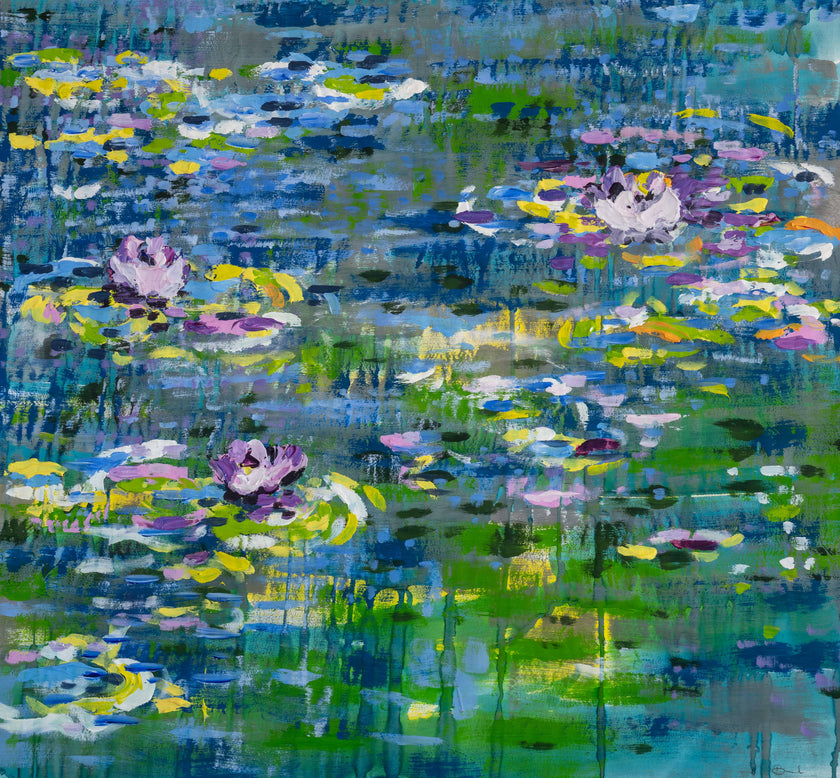 On the Pond by South Africa Artist Bev Michel