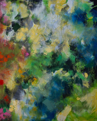 Modern Floral by South African Artist Bev Michel