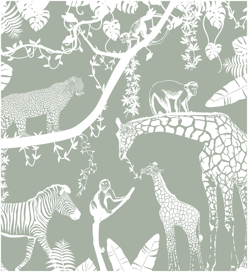 Exotic Company  - Sage -  [Custom printed at R560/m²]