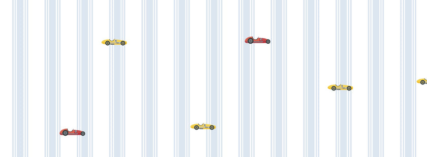 John's Stripes and Cars - Uleen's Design  -  [Custom printed at R598/m²]