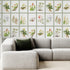 Botanical Dreams by South African Artist Gillian Condy - white background - [Custom printed at R598/m²]