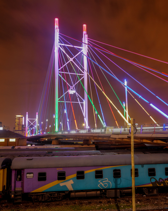 Nelson Mandela Bridge Jozi  -  [Custom printed at R598/m²]