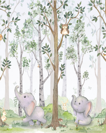 Nursery Forest With Friends -  [Custom printed at R598/m²]