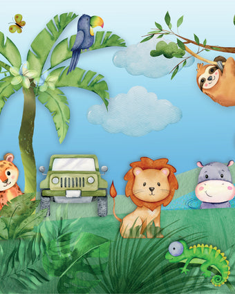 Safari Friends  -  [Custom printed at R598/m²]