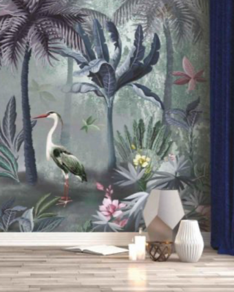 Amazon Tropical Heron Landscape A317