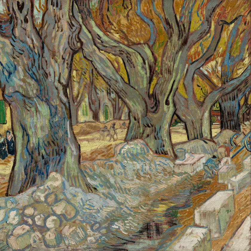 The Large Plane Trees by Vincent van Gogh  -  [Custom printed at R598/m²]