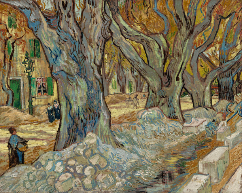 The Large Plane Trees by Vincent van Gogh  -  [Custom printed at R598/m²]