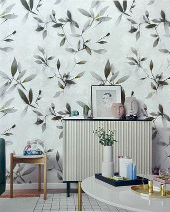 Watercolour Leaves Neutral LV10721