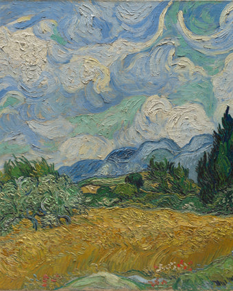 Wheat Field with Cypresses by Vincent van Gogh  -  [Custom printed at R598/m²]