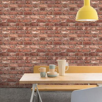 Vintage Brick Wallpaper A28901 Red