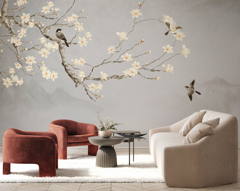 Blossoms by the Water -  [Custom printed at R598/m²]